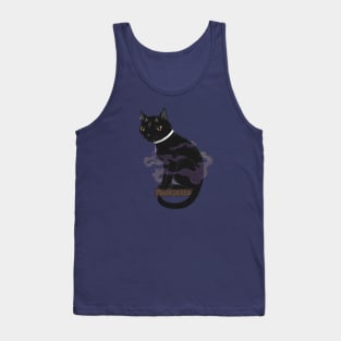 Three-Eyed Cat Practicing Witchcraft: Lesson I (Dark) Tank Top